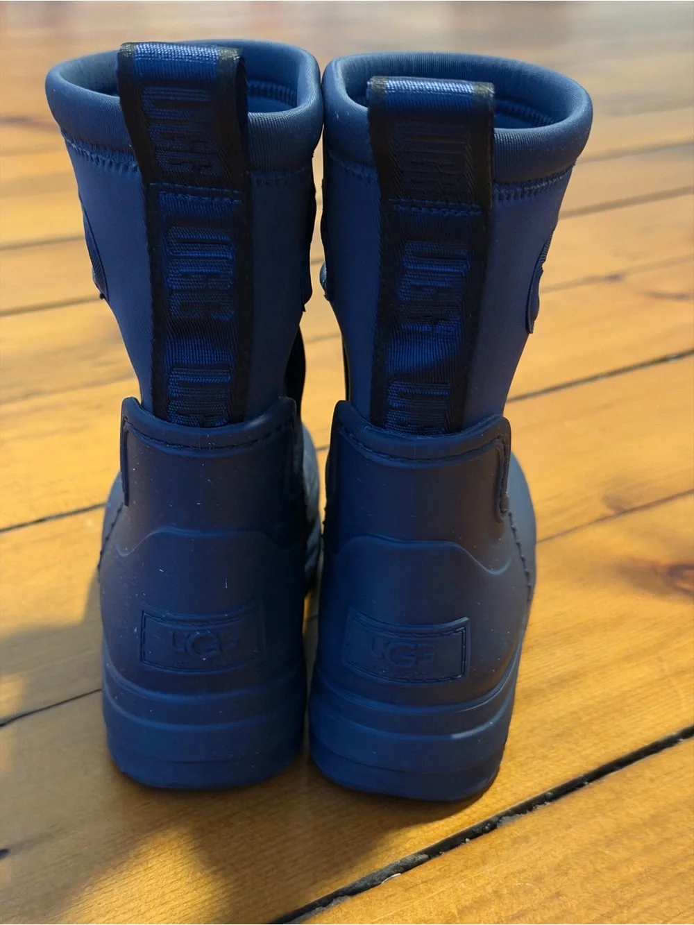 UGG Kids Navy Rubber Rain Boots